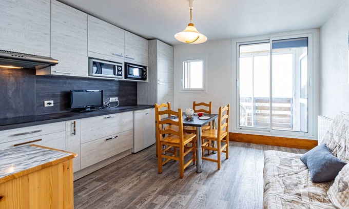 Saint-Francois-Longchamp Apartment | Cozy studio for 4, slopeside with balcony - Saint-François-Longchamp