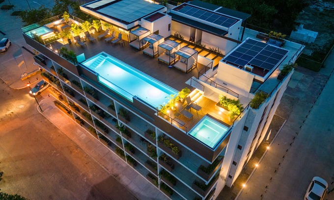 Santa Maria Huatulco Apartment | Cozy studio apartment near beach with roof top pool, AC, WiFi
