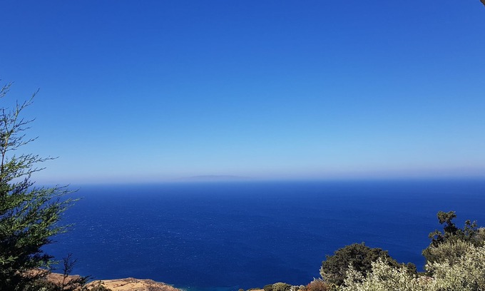 Kato Aprovatou House | Cozy studio with breathtaking sea view