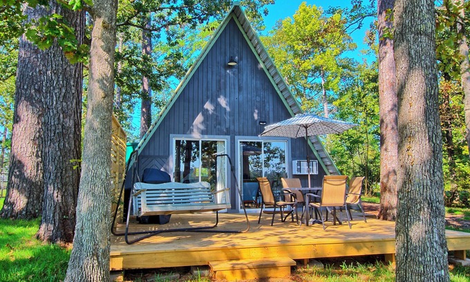 South Toledo Bend Cottage | Cozy Toledo Bend A-frame w/Waterfront Views!