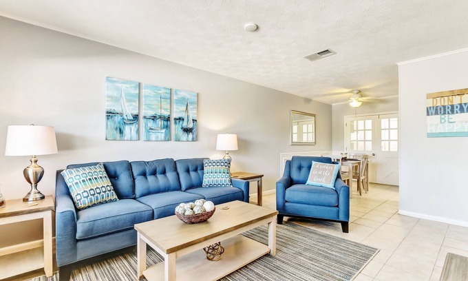 Ocean Cay House | Cozy, Updated 2 BD/1.5 BA Beachside Townhouse Just Off Fletcher Avenue! New Deck!