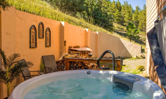 Pagosa Springs House | Creekside Cabin: Hot Tub, Downtown, Pet Friendly, Wrap-Around Deck, 2 Living Spaces, Walk to Dining!