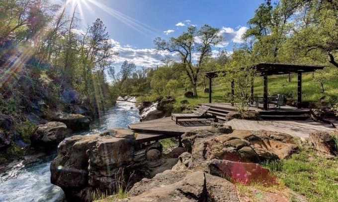 Shasta County House | Creekside home and private waterfall on acred estate, near Lassen & Burney.