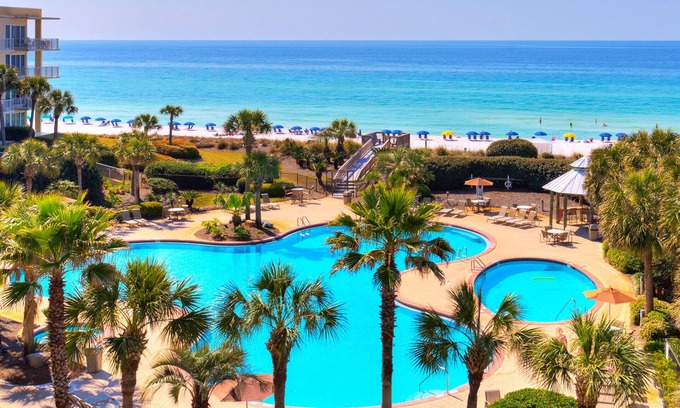 Miramar Beach Condo | Crescent #416/Beach Front/Best Views at Crescent 4th Flr Open 5 nts Sept. 29th