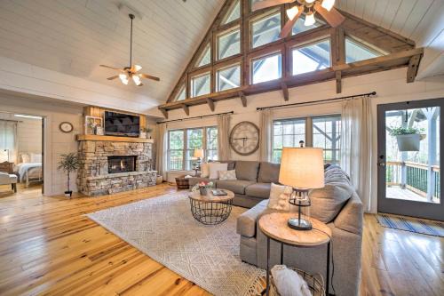 Lake Toxaway House | Deck and Fire Pits Lake Toxaway Getaway!