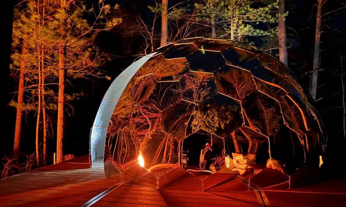 Wisconsin Dells Cabin | Dells Domes - Riverview Escape - Glamping Dome 4