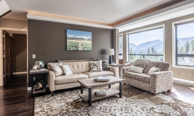 Mammoth Lakes Condo | DELUXE SLOPESIDE Condo with 4th FLOOR VIEWS, Elevator and Underground Parking at Canyon Lodge (1849 Condos 409) by RedAwning