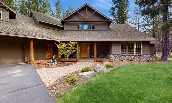 Black Butte Ranch House | Deschutes Forest views with game room, pools, hot tub, & on-site golf