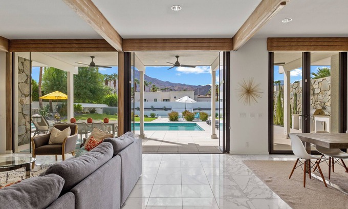 Indian Wells House | Desert Life w/Private Tennis Court, Saltwater Pool/Spa, Views & EV charger