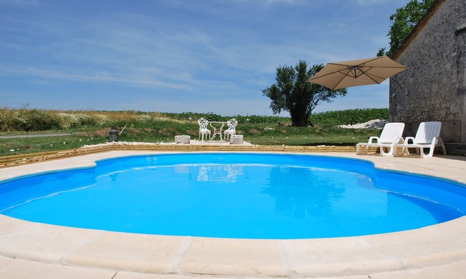 Saint-Aubin-de-Cadelech House | Detached Rural barn retreat set in open farm land -with private pool