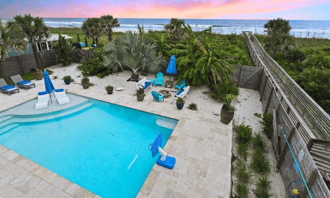 Florida House | Direct Beach Access - Oceanfront Pool & Firepit
