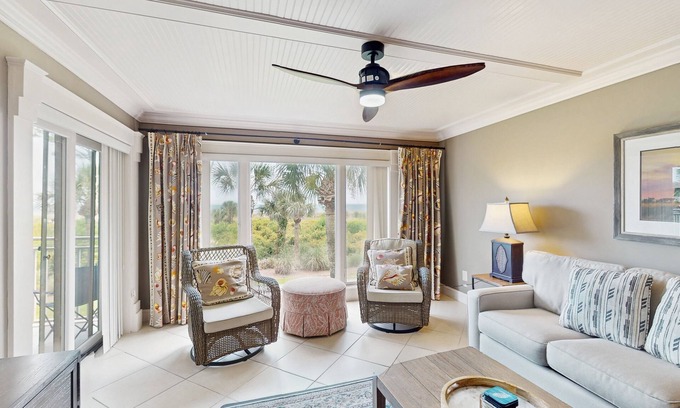 Hilton Head Island Condo | Direct Ocean View Condo with balcony, pools, hot tub, boardwalk to beach