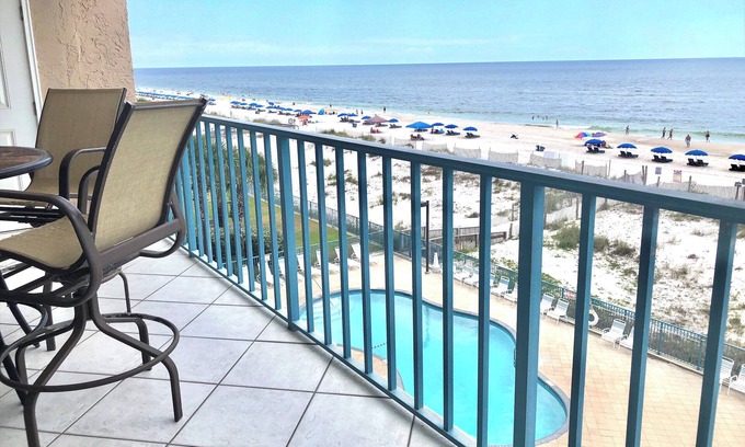 Gulf Shores Condo | ☼ Direct Oceanfront Condo. 3 bedrooms, 3 baths, and 2 large balconies ☼
