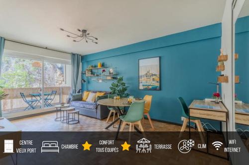 Saint-Victor Apartment | Divine Idylle Central Vieux-Port Terrasse Clim