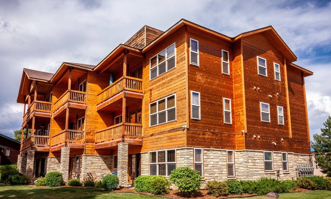 Pagosa Springs Condo | Dog-friendly condo with mountain views, fireplace & scenic patio - near town