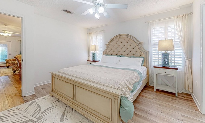 Seaspray House | Dog-friendly home near private gated beach with fireplace & pool - snowbirds OK
