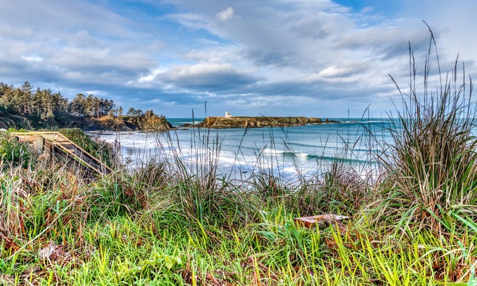 Charleston House | Dog-friendly, oceanfront home with patio plus lighthouse & ocean views