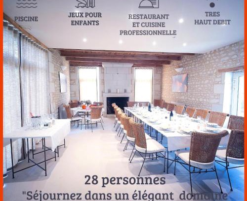 Lemere House | Domaine à proximité de Chinon avec piscine, billard, pétanque, jeux pour enfants