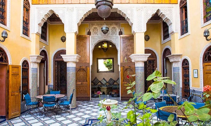 Ain Azlitan Bed & Breakfast | Double Bed Room Riad Layalina Fez: Pool, 360° View & Free Secure Parking at Foot