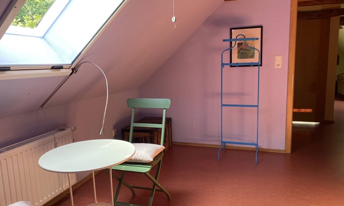 Amt Neuhaus Bed & Breakfast | Double Room with shower and toilet in the Privelack paradise garden