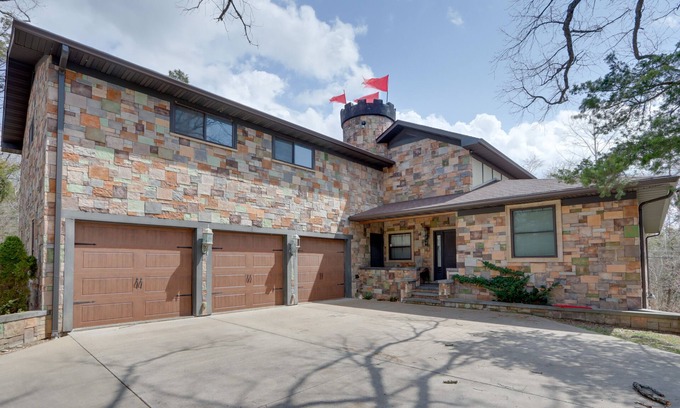 Camdenton House | 'Dragon Castle' w/Secret Passage, Dock, & Hot Tub