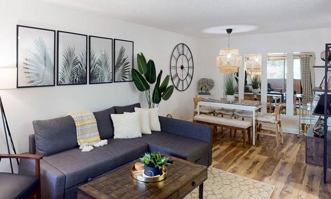 Racquet Club West Apartment | Dreamy bohemian condo with tranquil vibes, close proximity to downtown