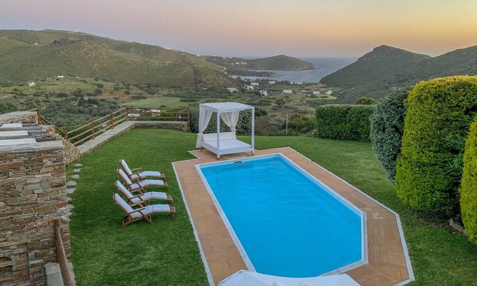 Kato Fellos Villa | Dreamy Holiday Villa in Andros, Greece With Private Pool and Stunning Sea View