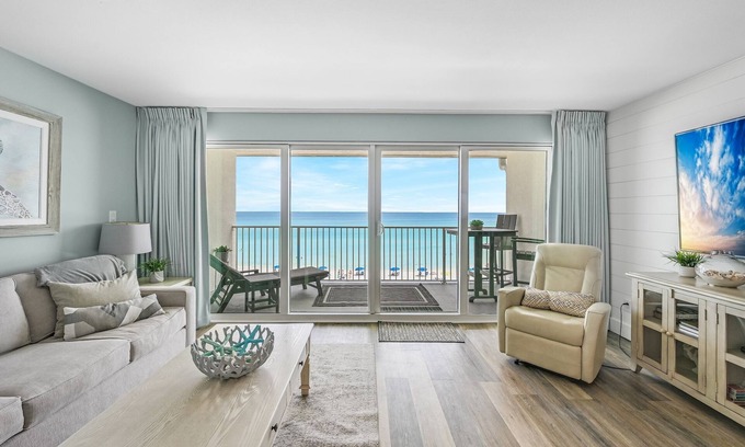 Crystal Beach Condo | Dreamy Oceanfront Penthouse: Indulge in Luxury Spa, Panoramic Views & Beach Fun!