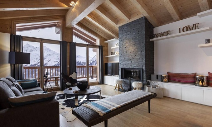 Les Eucherts Apartment | Duplex 200m², full services 4 *, 5 bedrooms, 4 bathrooms/d, south balcony and 3 parking spaces