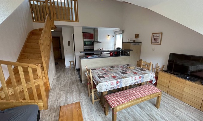 Laveissiere Apartment | Duplex apartment with view, parking, and Wifi