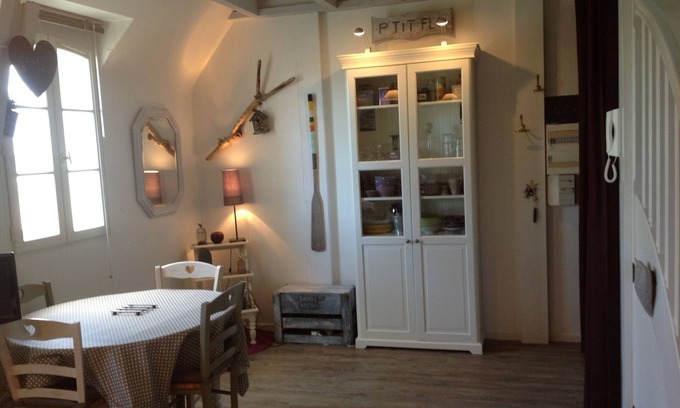 Rotheneuf-Le Pont Apartment | Duplex full of charm in small quiet residence at 200 m dry sand beach