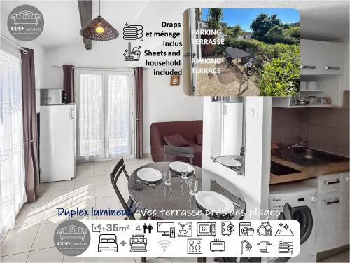 La Napoule House | Duplex lumineux avec terrasse près des plages