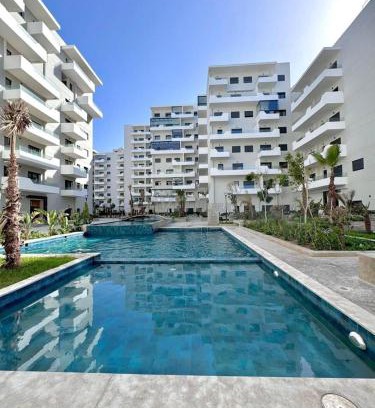 Ain Harrouda Apartment | Duplex Luxe 3 Chambres Vue Mer & Piscine à Zenata Eco City