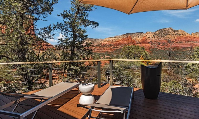 West Sedona House | Eagle Dancer, The Sanctuary. As seen in Condé Nast