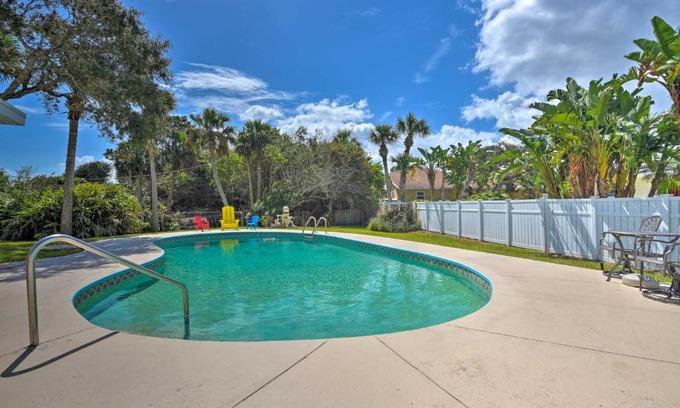 Royal Dunes North House | Eclectic Escape with Pool Walk to Ormond Beach