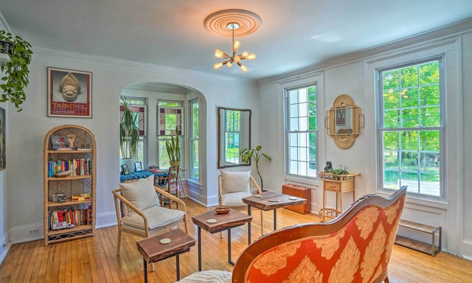 Troy House | Eclectic Troy Home w/ Hot Tub - Pet Friendly!