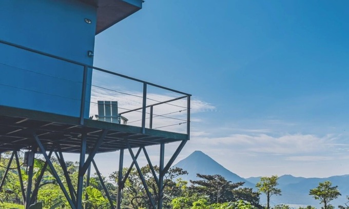 La Fortuna Villa | Eco Sol, Volcano and Lake Panoramic View, with hammock.