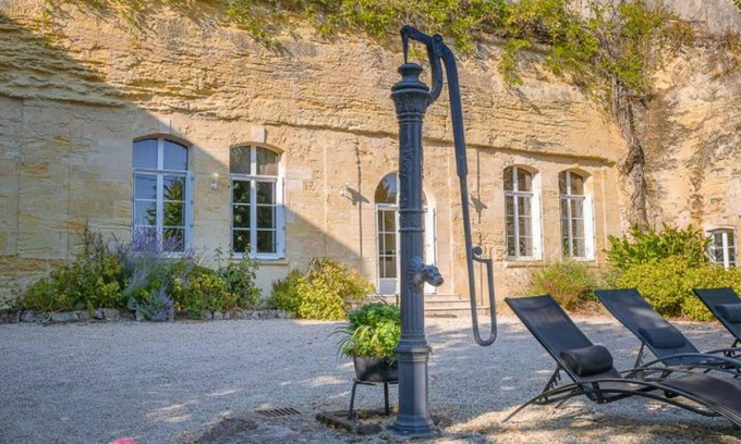 Vouvray Cottage | Elegant 3-Bedroom Troglodyte Home with Finnish Spa and Game Room in Vouvray