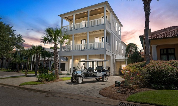 Emerald Waters Village House | Elegant 6BR Beach Home | Heated Pool, Game Room & Steps to Emerald Coast