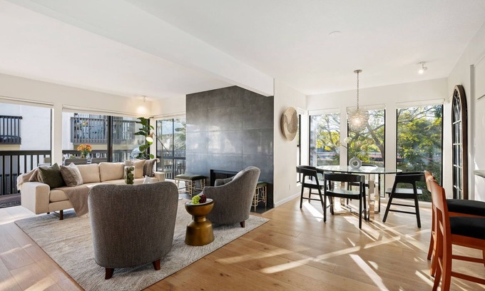 Toro Canyon Condo | Elegant Condo in Exclusive Polo Field Complex with Desk & Fireplace!