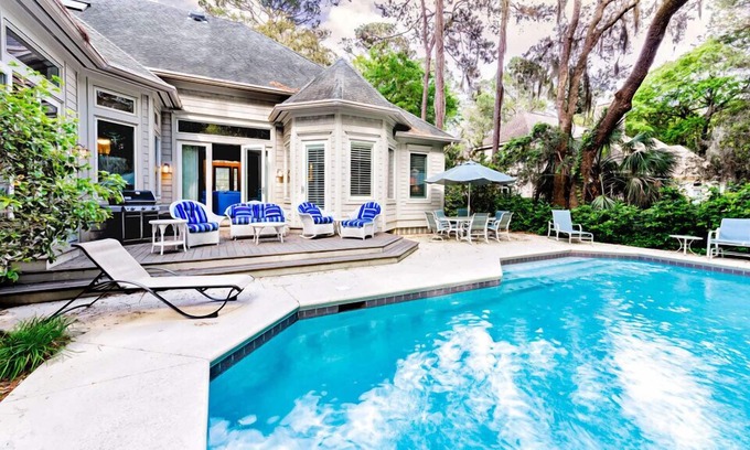 Heritage Woods House | Elegant Hilton Head Sea Pines Vacation Rental House with Private Pool