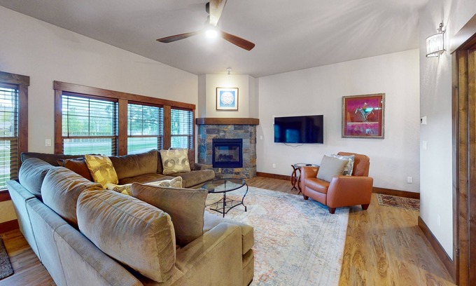 Dover Bay Condo | Elegant, newer, 1st-floor condo with private hot tub - steps to resort marina