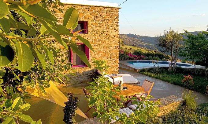 Andros House | Elissavet Cycladic old house with private pool and magnificent viewn