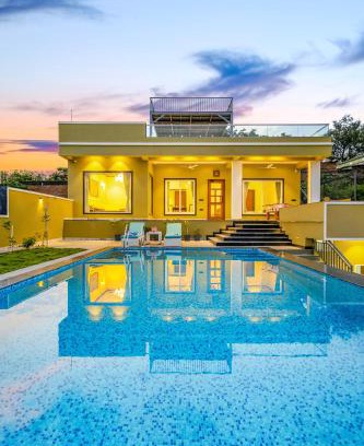 Udaipur District Villa | ELIVAAS Fatehsagar 2-BHK Getaway with Private Pool, Open-Air Gazebo & Terrace At Fatehsagar Lake