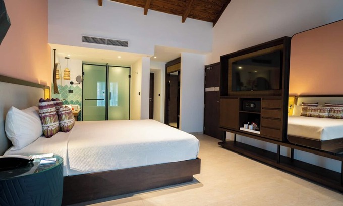 Bavaro Hotel | Embrace Beachfront Tranquility in Our Family-Friendly Room! Pool, Beach Access!