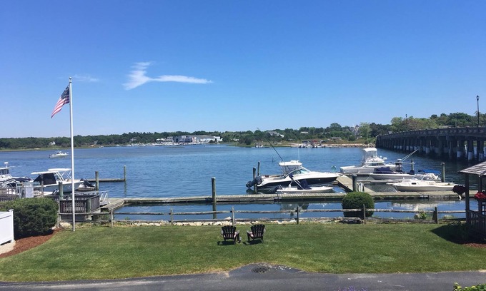 South Yarmouth Condo | Enjoy the beautiful views of Bass River!