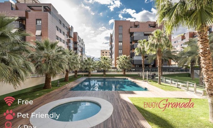 Figares Apartment | EnjoyGranada EMIR 3F - POOL, GYM & Free Parking