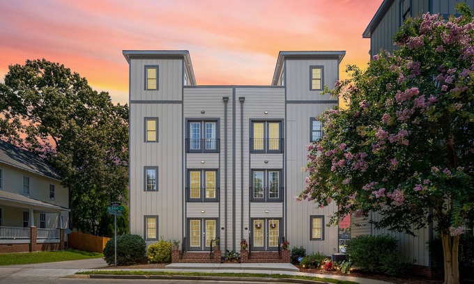 Downtown Greensboro House | ENTIRE Townhouse w/Rooftop Access - 5 min walk to Downtown
