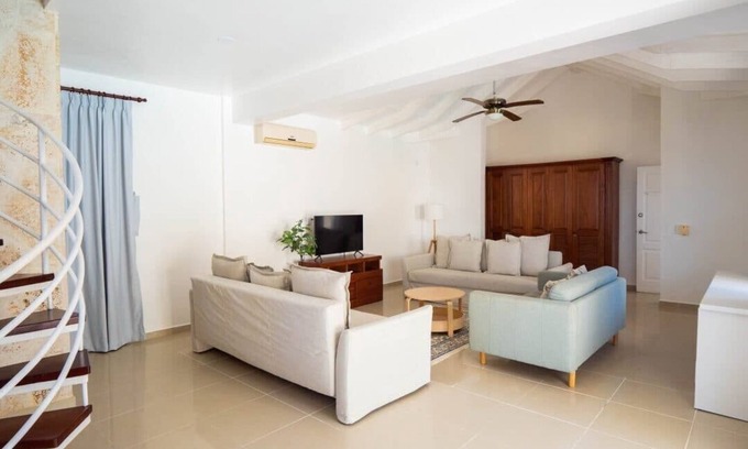 Cabarete Villa | Entire Villa 6 bedroom - Private Pool steps from quiet beach