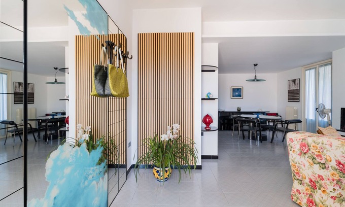 Tuglie Apartment | Entrance, living room, kitchen, 3 spacious rooms, 4p bedroom, 2 bathrooms, garden, place car